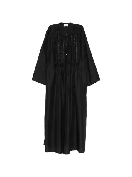 Sukienka midi Parosh do kolan garniturowa czarna