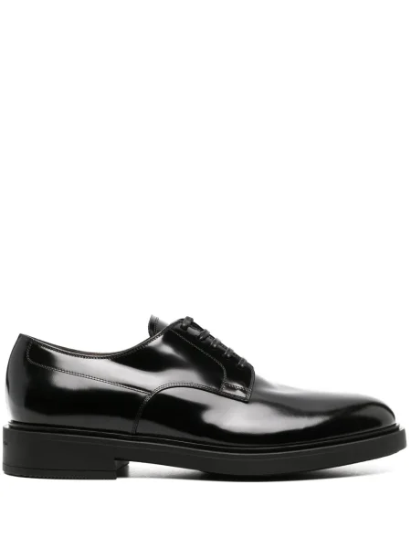 Oxford Gianvito Rossi din țesătură twill negru