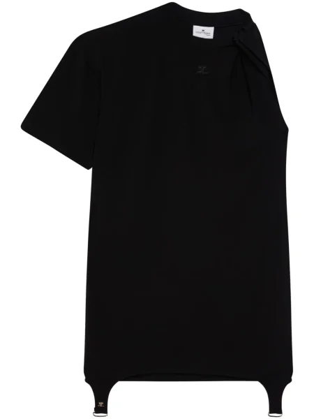 Rochie mini Courreges scurtă negru