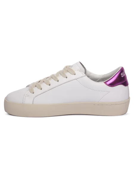 Pantofi Sun68 din piele alb