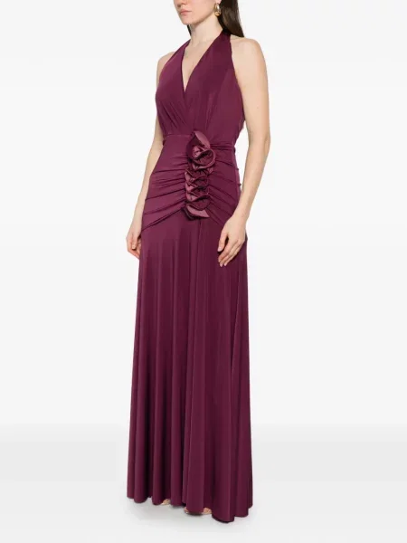 Rochie maxi Le Rjtange cu volane violet