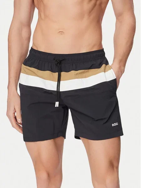 BOSS Pantaloni scurți pentru înot Louis negru