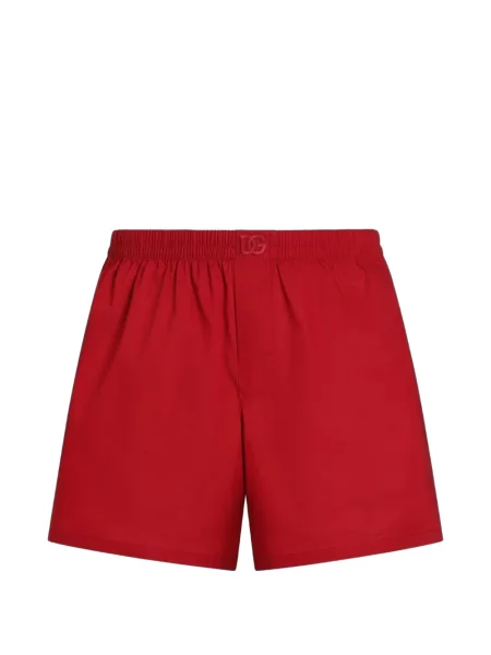 Boxeri Dolce & Gabbana din poplin roșu