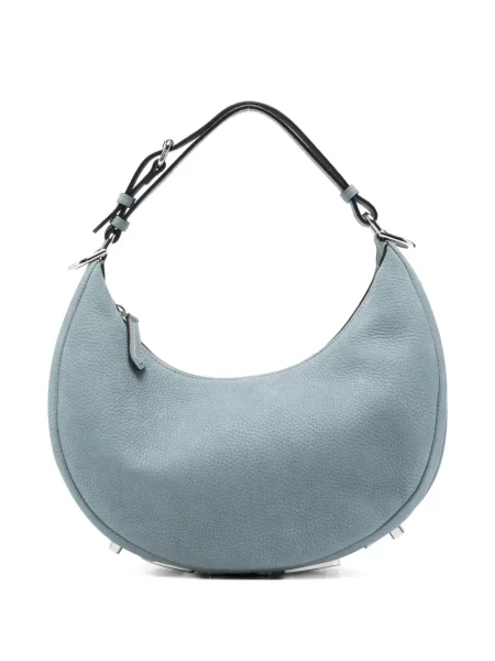 Geanta de piele Fendi Fendigraphy din piele albastru