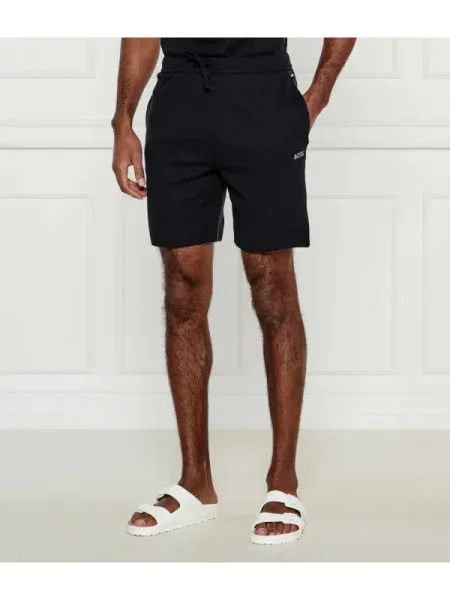 Boss Bodywear Rövidnadrág Waffle fekete