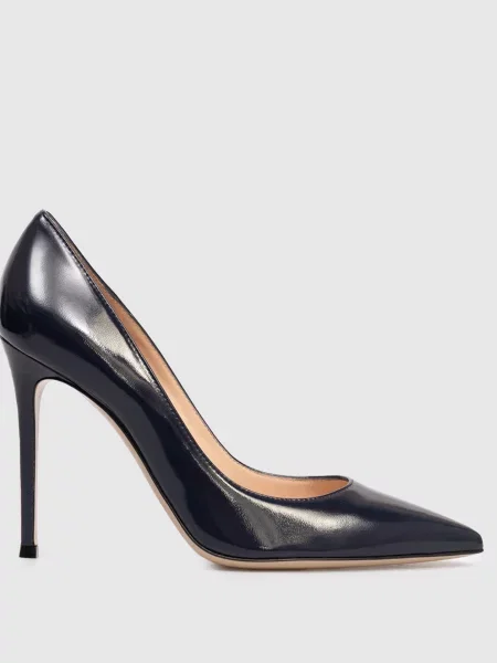 Шкіряні лаковані туфлі GIANVITO Gianvito Rossi сині