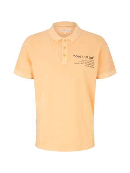 TOM TAILOR Tricou portocaliu deschis / negru
