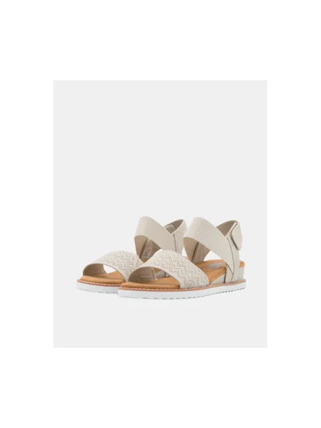 Členkové topánky Skechers biela