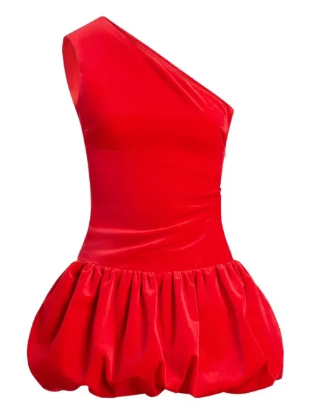 Odgovarati mini haljina Patou s jednim ramenom crvena