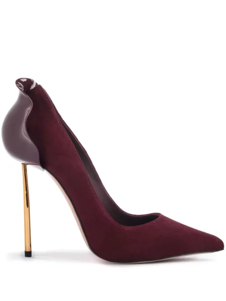 Pantofi cu toc Le Silla din piele roșu