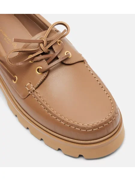 Pantofi loafer Gianvito Rossi din piele maro