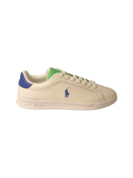 Lniane sneakersy Polo Ralph Lauren białe