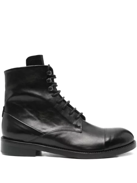 Botine Leqarant cu șireturi din dantelă negru