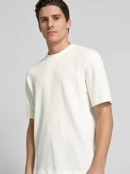 T-shirt o kroju relaxed fit z okrągłym dekoltem Selected Homme