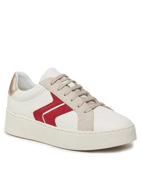 Sneakerși Geox alb