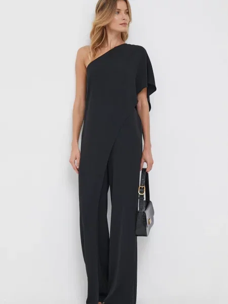 Kombinezon Lauren Ralph Lauren s okruglim izrezom crna
