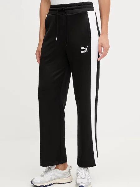 Puma Tepláky Iconic T7 Straight Leg Track Pants černé