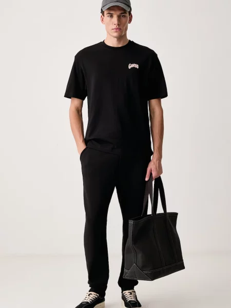 Guess tricou pentru bărbați din negru