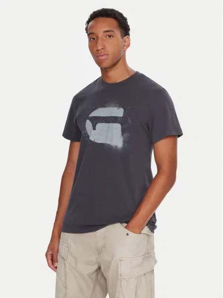 G-Star Raw T-shirt Spray Logo tamnoplava