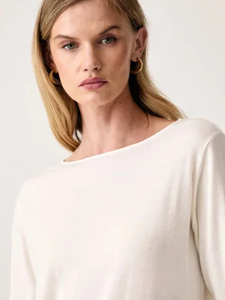 MM by Max Mara női gyapjú pulóver MMLBUTTERFLY bézs