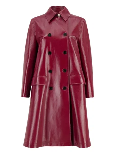 Trenci Gucci din piele roșu