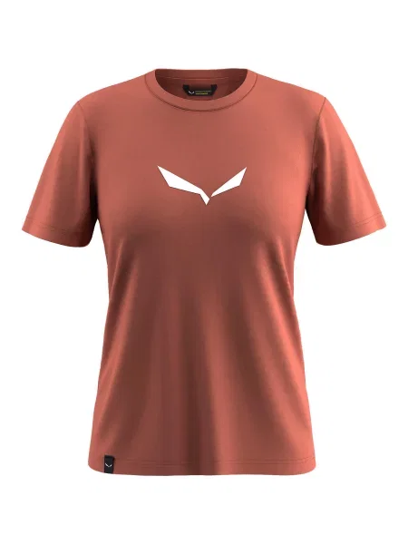 T-shirt Salewa Solid Dry czerwona