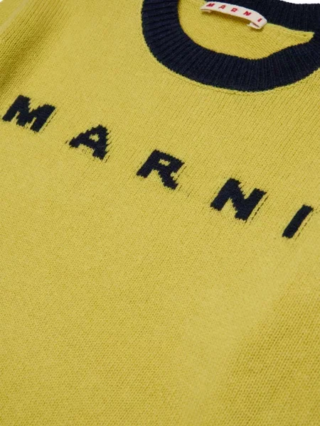 Sweter dziecięcy Marni żółty