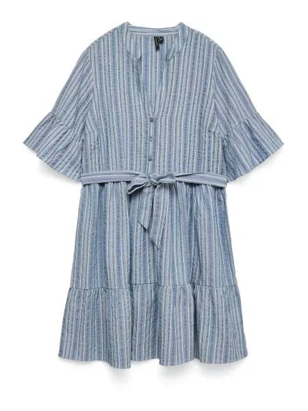 Vero Moda Maternity Rochie tip bluză VMMelena albastru marin / albastru închis alb