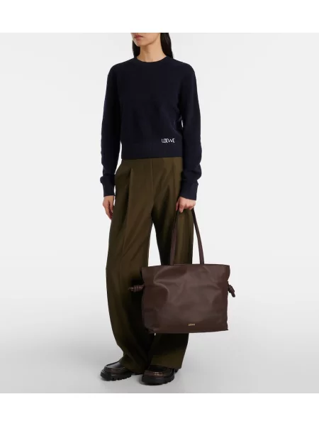 Geantă shopper Loewe din piele maro