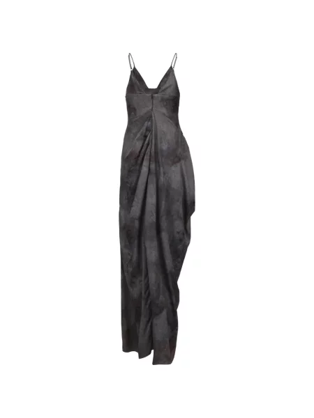 Rochie maxi Elywood asimetrică drapată gri