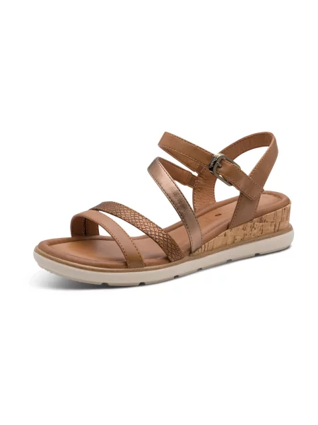 Tamaris Sandali s paščki karamel / umbra