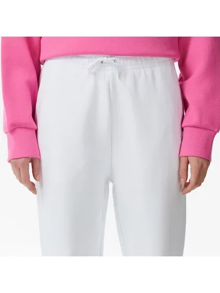 Lacoste Dwustronne Spodnie Dresowe Z Jerseyu białe