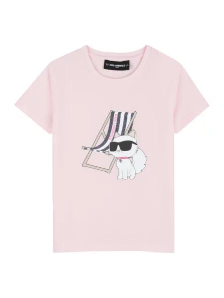 Dětské tričko Karl Lagerfeld růžové