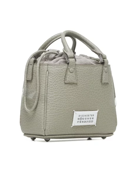 Torebka Maison Margiela skórzana szara