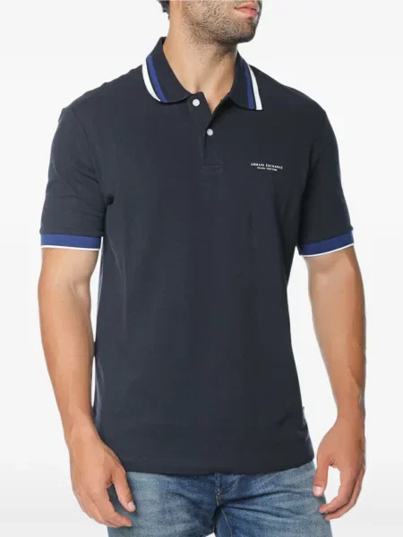 Polokošeľa Armani Exchange modrá