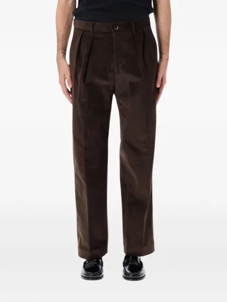 Pantaloni Nine In The Morning de catifea cord maro