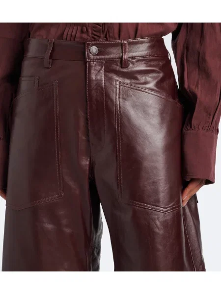 Pantaloni Nili Lotan din piele