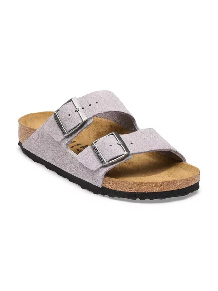 Birkenstock šľapky pánske semišové Arizona Suede Leather fialová