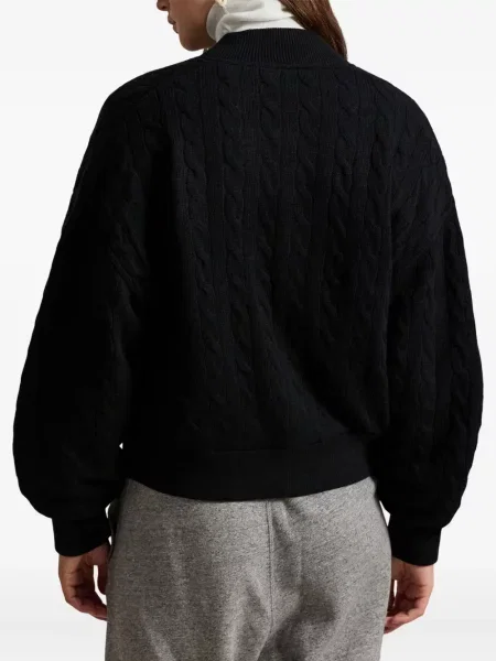 Tricou polo Polo Ralph Lauren cu dungi cu două rânduri de nasturi cu aplicații negru