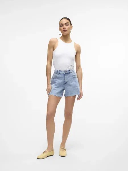 Короткие джинсовые шорты Vero Moda голубые