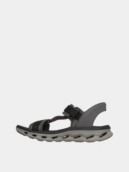 Кожаные сандалии Skechers серые