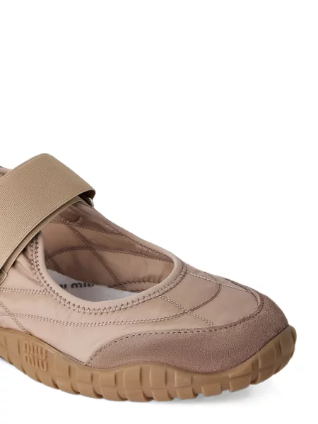 Sneakerși Miu Miu plasă cu bretele