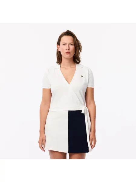 Поло Lacoste белое