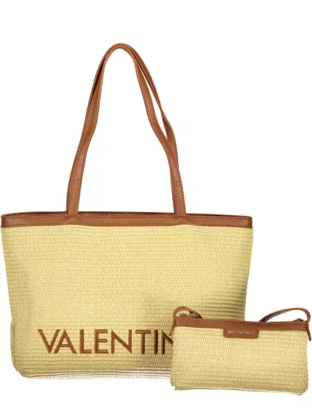 Pletená kabelka Valentino Bags béžová