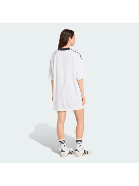 Sukienka Adidas Originals żakardowa piłkarska biała