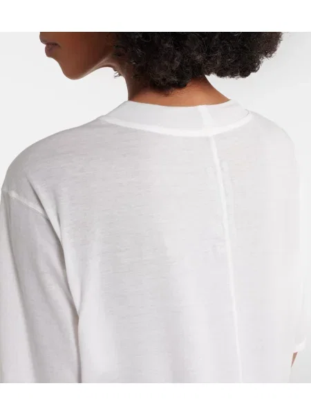 Tricou Rick Owens din jerseu alb