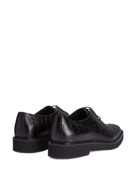 Kožené oxfordky Giuseppe Zanotti černé