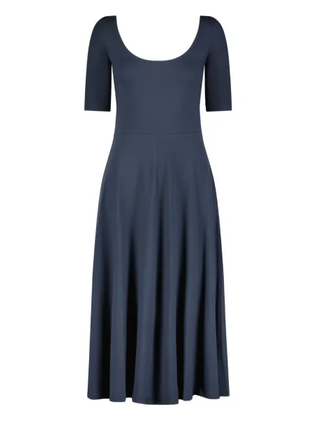 Rochie midi Marcella până la genunchi de costum albastru