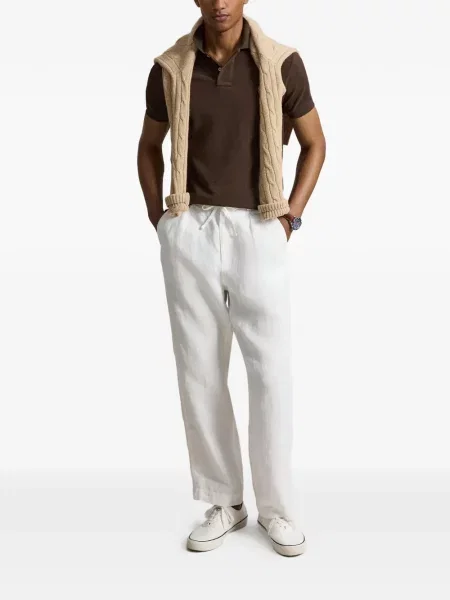 Șosete Polo Ralph Lauren cu model herringbone cu broderie plasă albastru