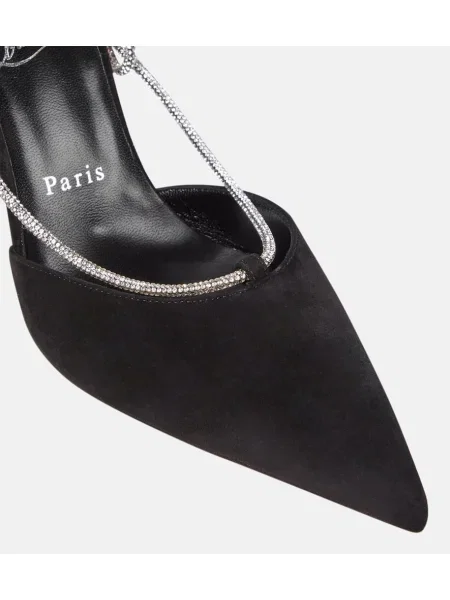 Zomšinės bateliai Christian Louboutin juoda